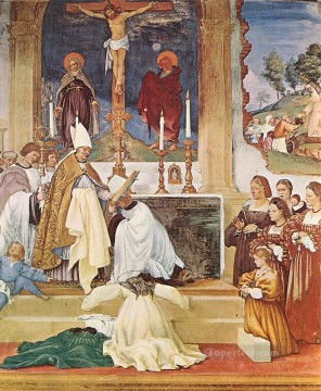 Vestidura de Santa Brígida 1524 Renacimiento Lorenzo Lotto Pinturas al óleo